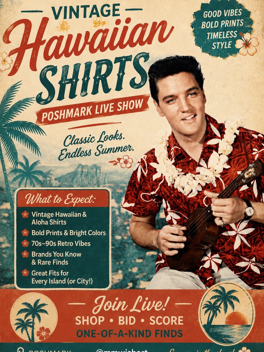 Vintage Hawaiian Shirt Live Share Show